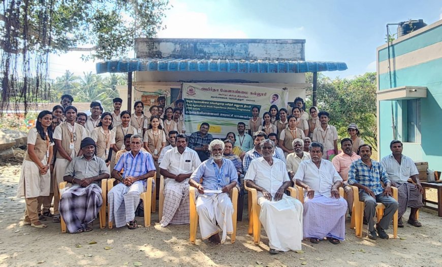 കുറുനല്ലിപാളയം പഞ്ചായത്തിലെ കർഷകർക്കായി വിവിധ വിഷയങ്ങളിൽ പരിശീലന ക്ലാസുകൾ  സംഘടിപ്പിച്ചു