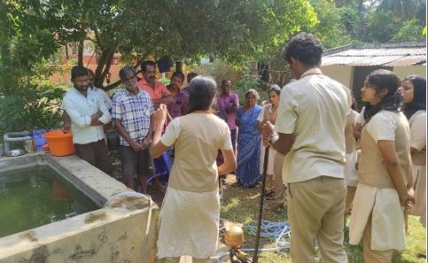 ഉയർന്ന വൃക്ഷങ്ങൾക്കുള്ള കീട നിയന്ത്രണ മാർഗവുമായി കാർഷിക കോളേജ് വിദ്യാർത്ഥികൾ .